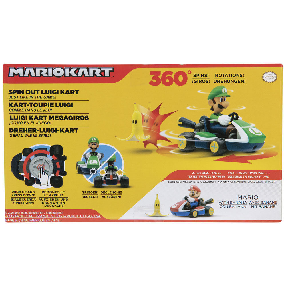 Figura Luigi Kart megagiros Mario Kart 6,5cm - Espadas y Más