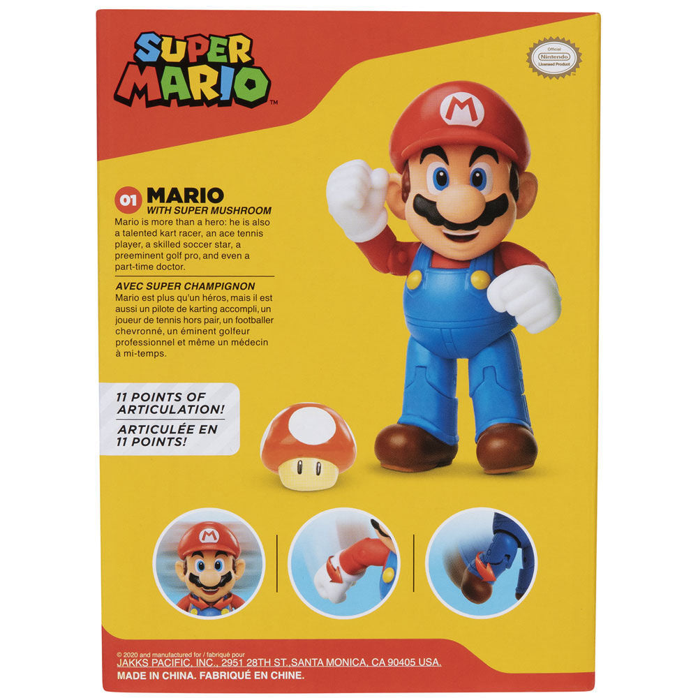 Figura Mario Super Mario Bros 10cm - Espadas y Más