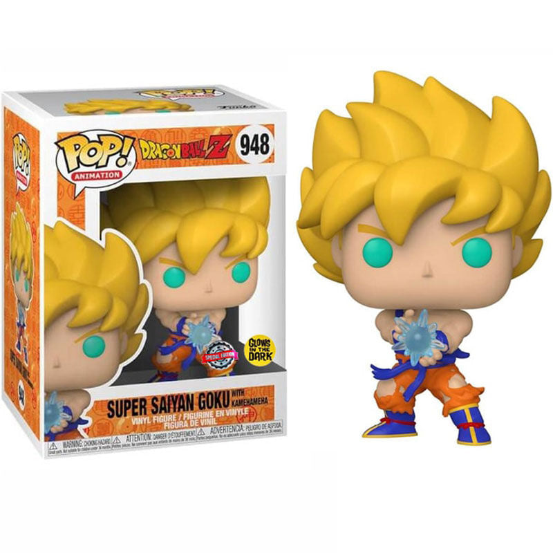 Figura POP Dragon Ball Z Super Saiyan Goku Kamehamera Exclusive - Espadas y Más