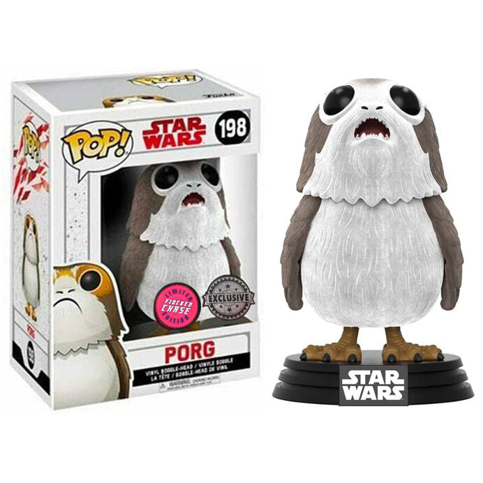 Figura POP Star Wars The Last Jedi Porg Flocked Exclusive Chase - Espadas y Más