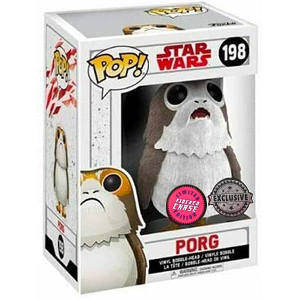Figura POP Star Wars The Last Jedi Porg Flocked Exclusive Chase - Espadas y Más