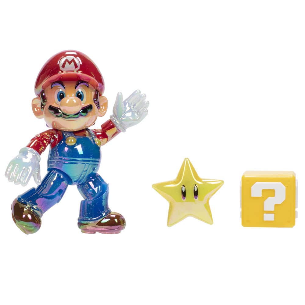 Figura Star Power Mario Gold Super Mario Bros 10cm - Espadas y Más