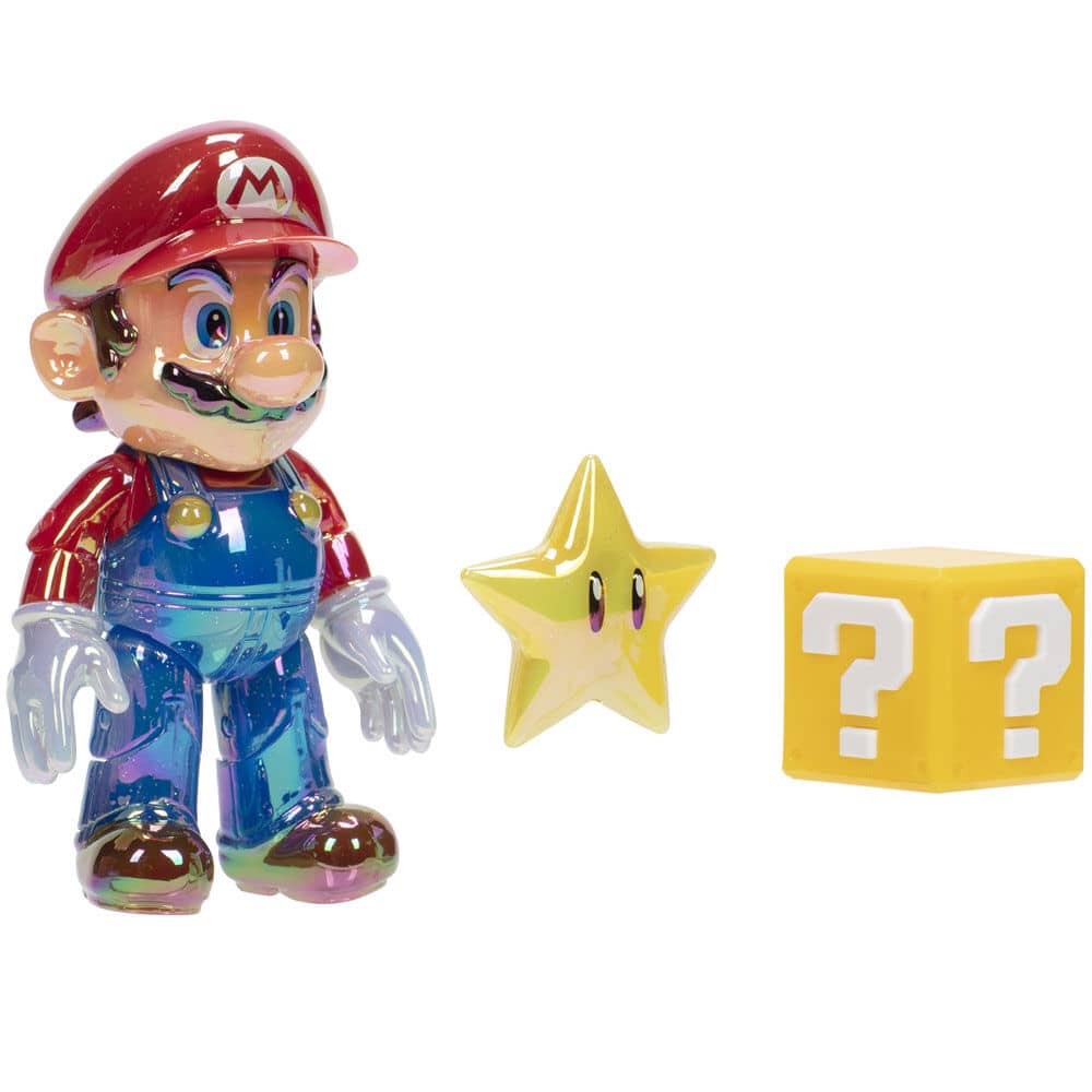 Figura Star Power Mario Gold Super Mario Bros 10cm - Espadas y Más