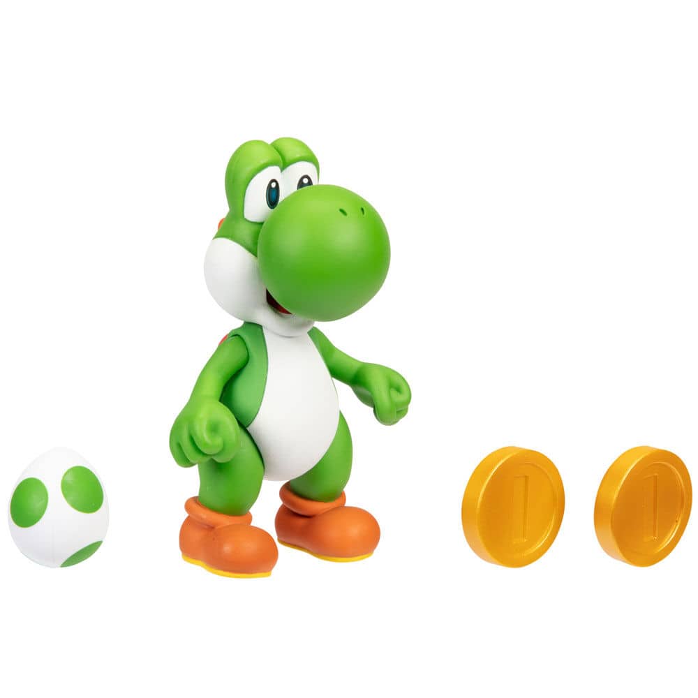 Figura Yoshi Gold Super Mario Bros 10cm - Espadas y Más