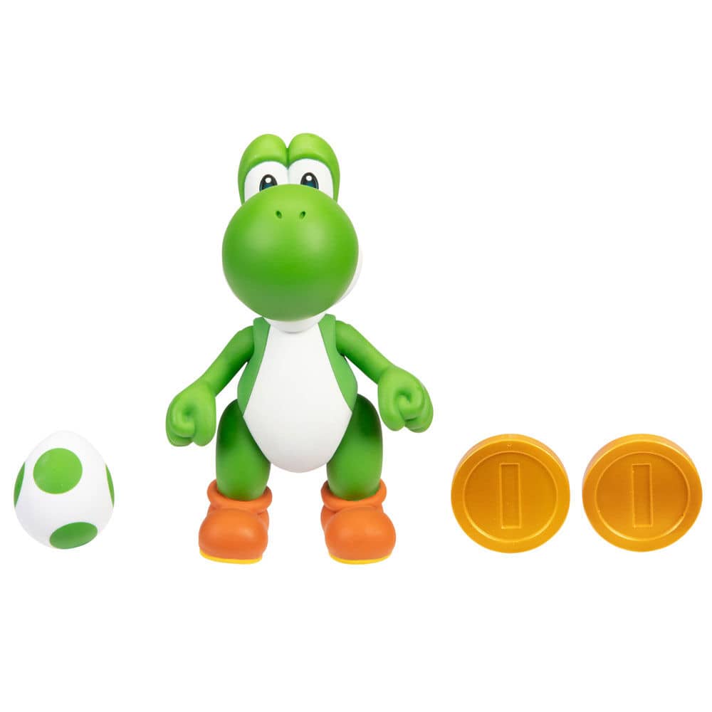 Figura Yoshi Gold Super Mario Bros 10cm - Espadas y Más