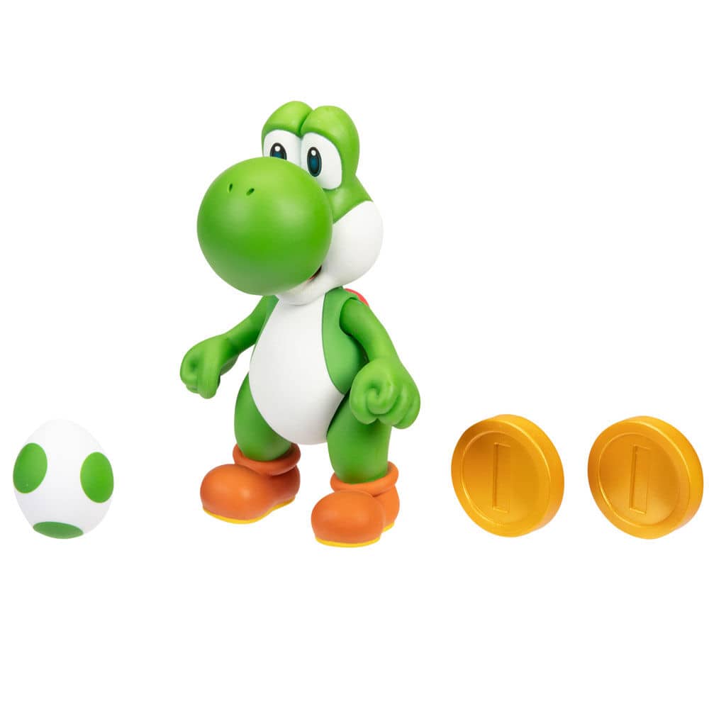 Figura Yoshi Gold Super Mario Bros 10cm - Espadas y Más