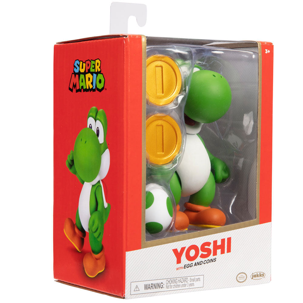 Figura Yoshi Gold Super Mario Bros 10cm - Espadas y Más