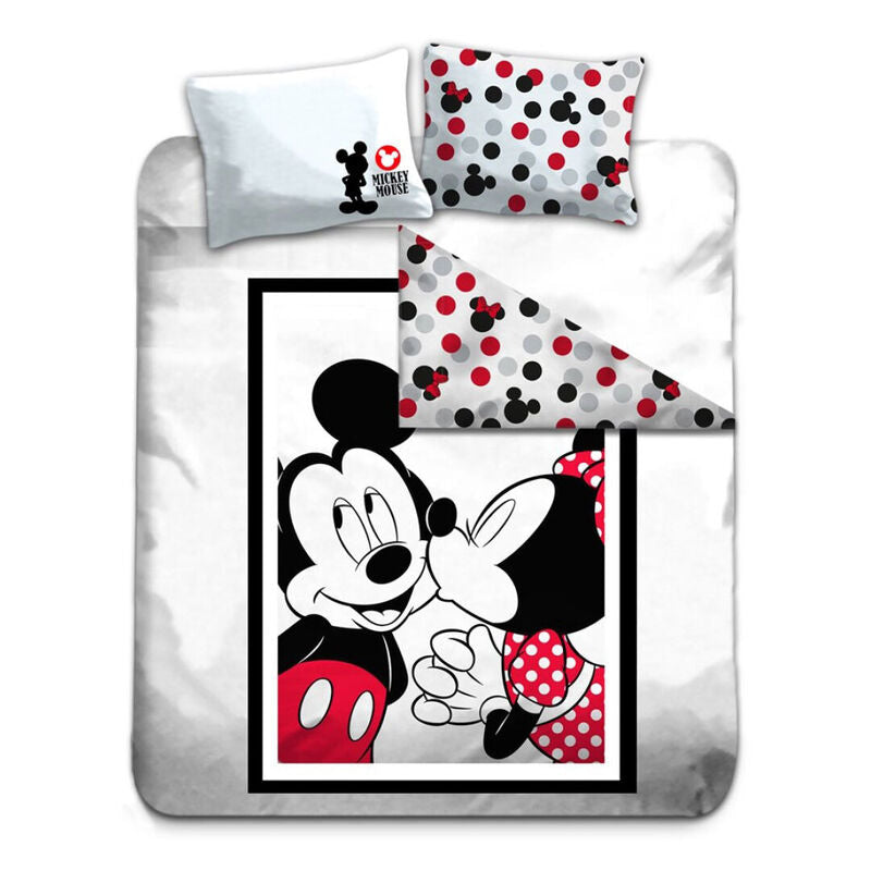 Funda nordica Mickey Minnie Disney cama 135cm microfibra - Espadas y Más