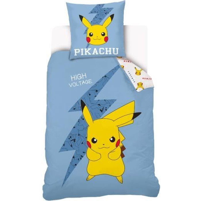 Funda nordica Premium Pikachu Pokemon cama 90 algodon - Espadas y Más