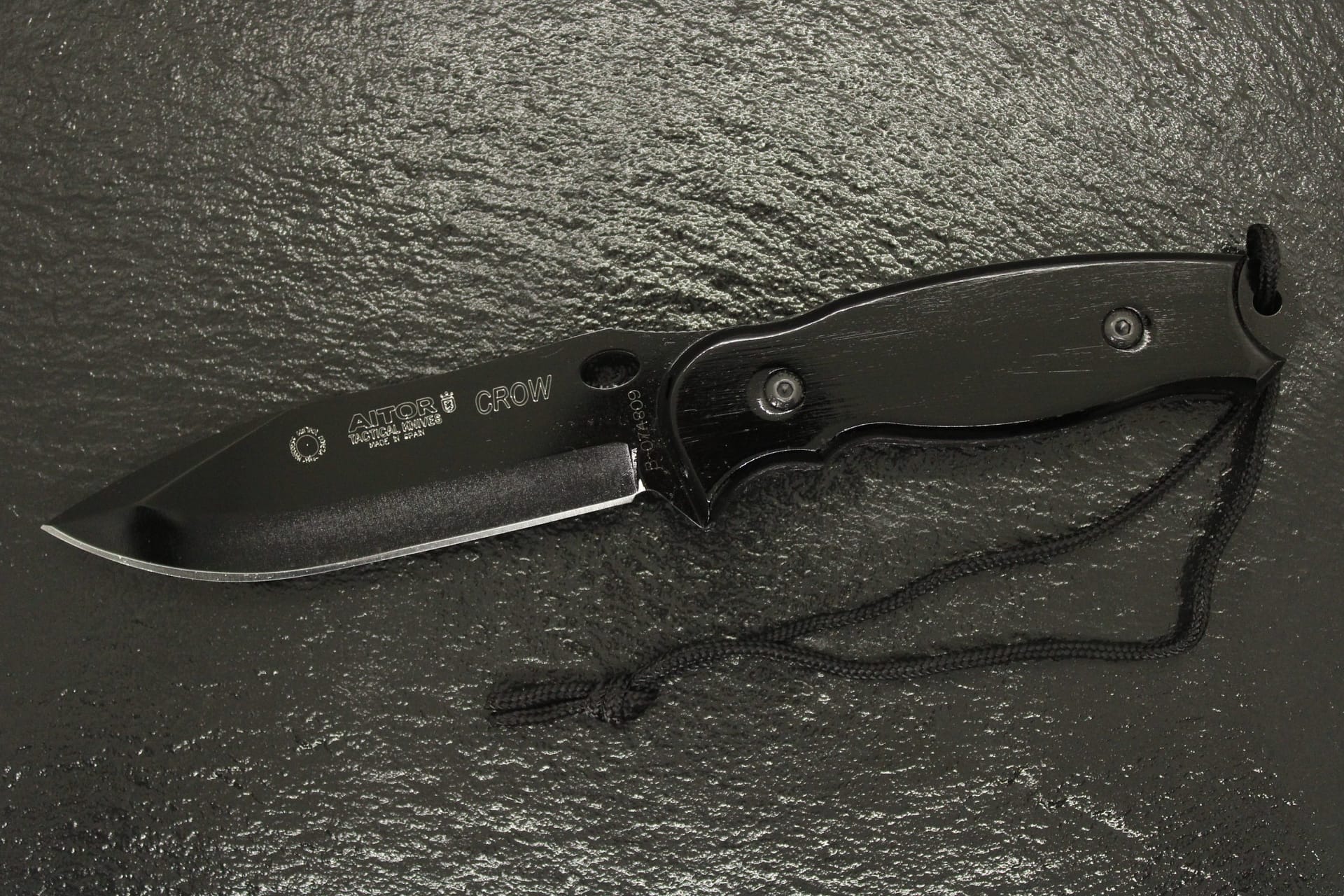 Cuchillo táctico AITOR CROW NEGRO - Espadas y Más