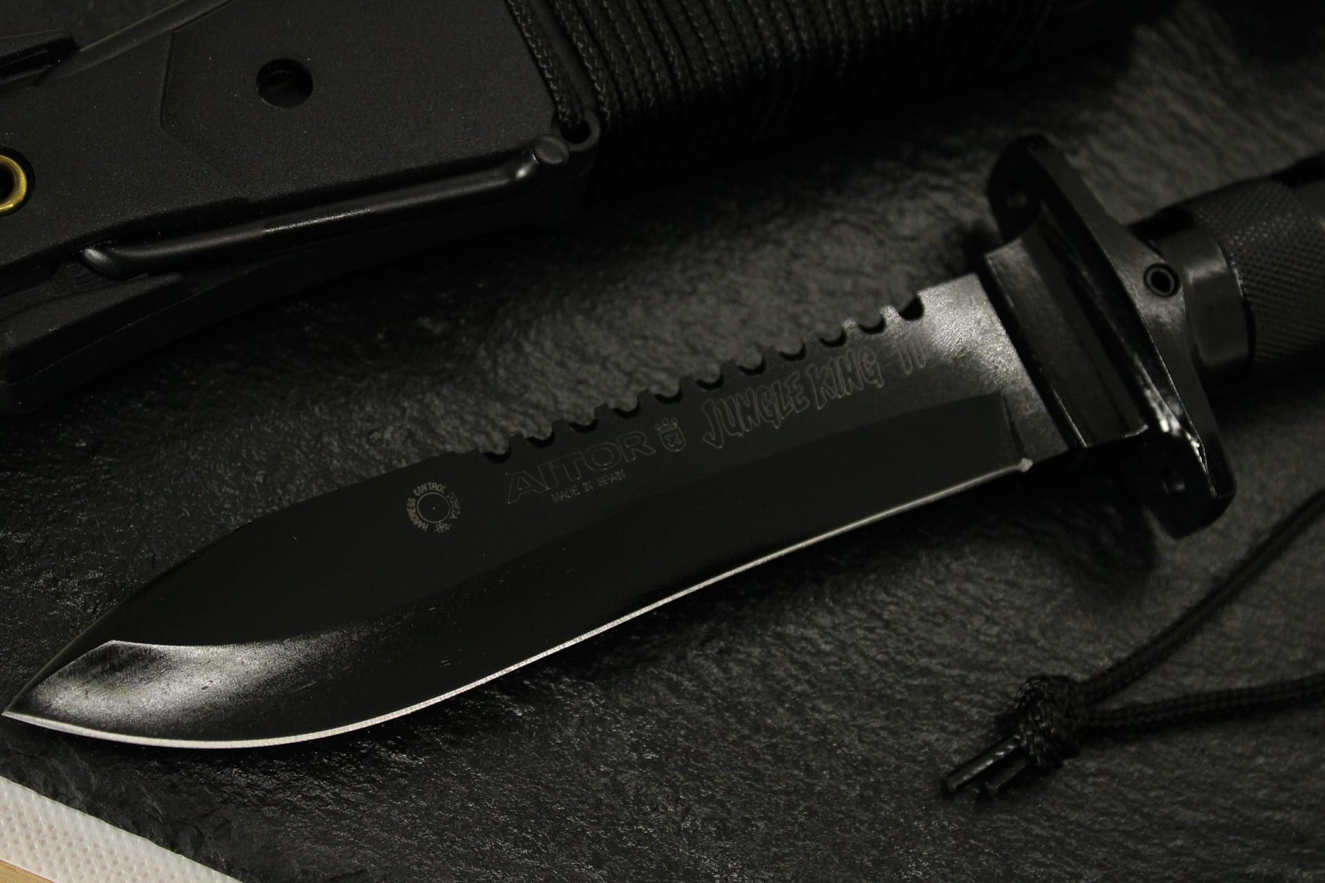 Cuchillo Supervivencia AITOR JUNGLE KING II NEGRO - Espadas y Más