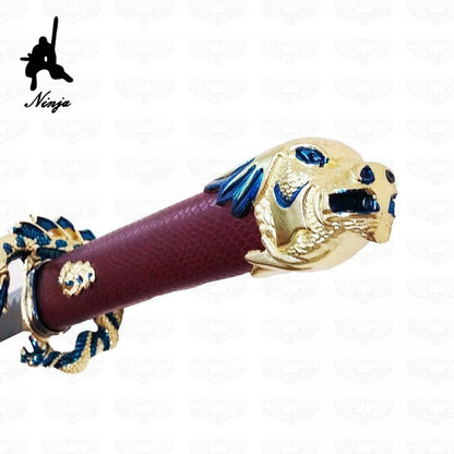 Katana ornamental tsuba dragón dorado GD-037R - Espadas y Más