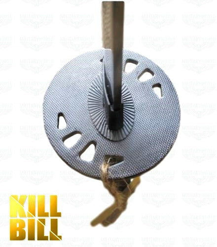 Tsuba de la Katana japonesa de Kill Bill como la de la película Kill Bill con expositor, sageo, saya ec. Vendida por Espadas y más