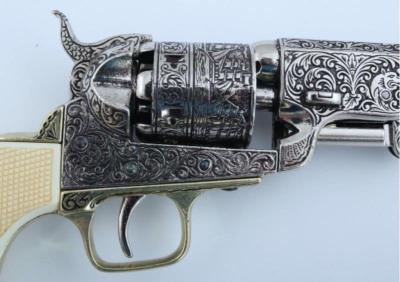 1040B Revolver Colt Navy USA blanco - Espadas y Más