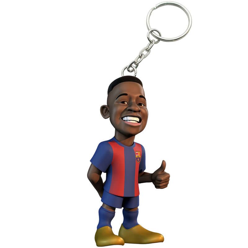 Llavero figura Minix Ansu Fati FC Barcelona 7cm - Espadas y Más