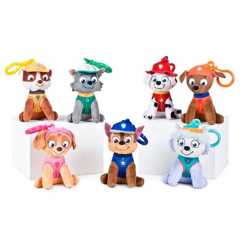 Llavero peluche Patrulla Canina Paw Patrol soft 11cm surtido - Espadas y Más