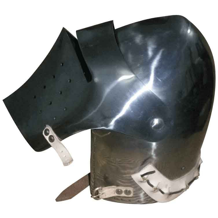 Casco Bacinete con visor - 2,5mm - Versión de Batalla Medieval - Espadas y Más