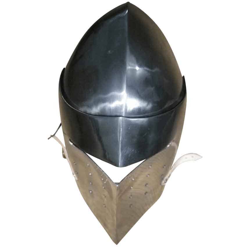 Casco Bacinete con visor - 2,5mm - Versión de Batalla Medieval - Espadas y Más