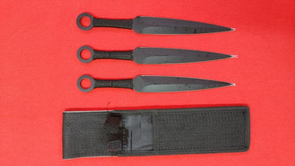 Imagen de Juego de 3 cuchillos lanzadores parte de nuestra colección en Espadas y más, sitio oficial.