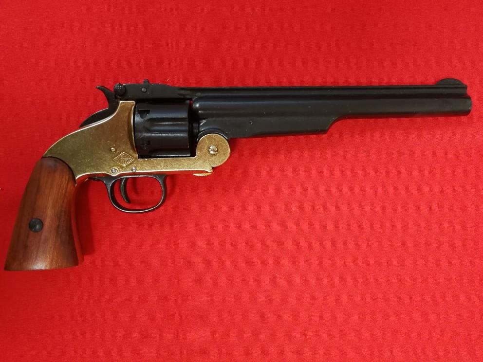 1008L Revolver Schofield cal 45 dorado - Espadas y Más