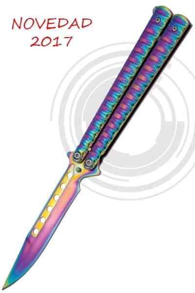 Navaja mariposa rainbow 16071N 16071W - Espadas y Más