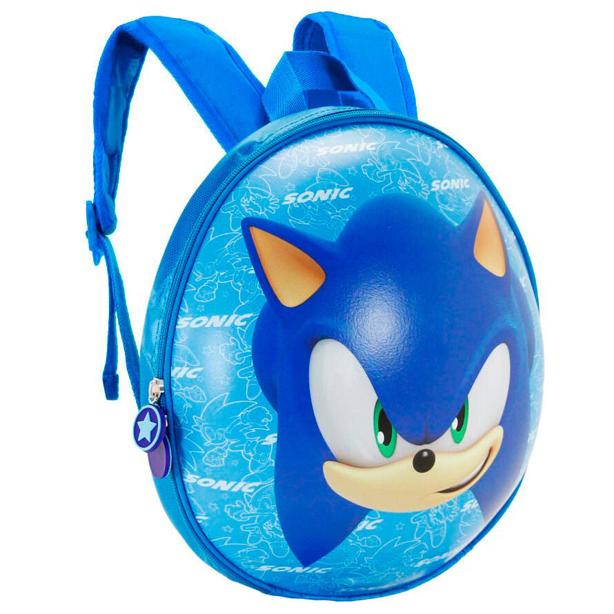 Mochila Eggy Sonic Sonic The Hedgehog 28cm - Espadas y Más