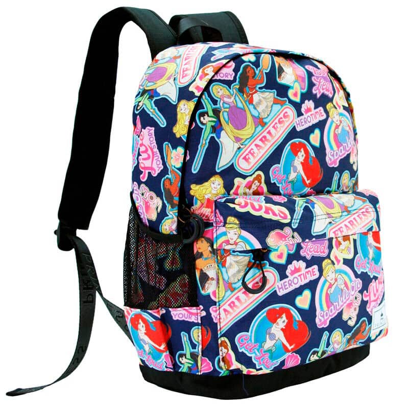 Mochila Fearless Princesas Disney adaptable 45cm - Espadas y Más