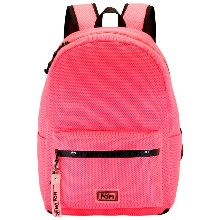 Mochila Smart Fucsia Neon Oh My Pop! 44cm - Espadas y Más