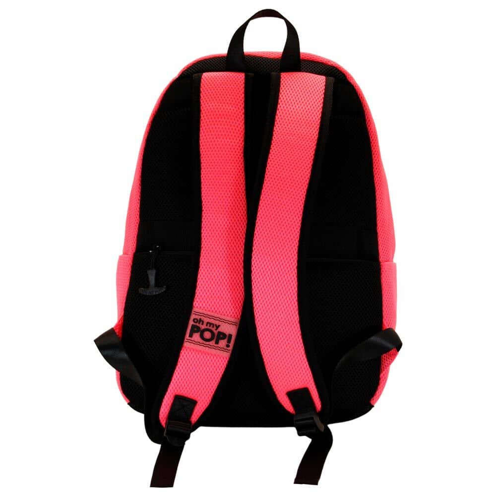 Mochila Smart Fucsia Neon Oh My Pop! 44cm - Espadas y Más