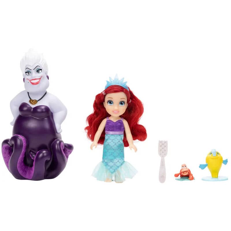 Muñeca Ariel + Ursula La Sirenita Disney 15cm - Espadas y Más