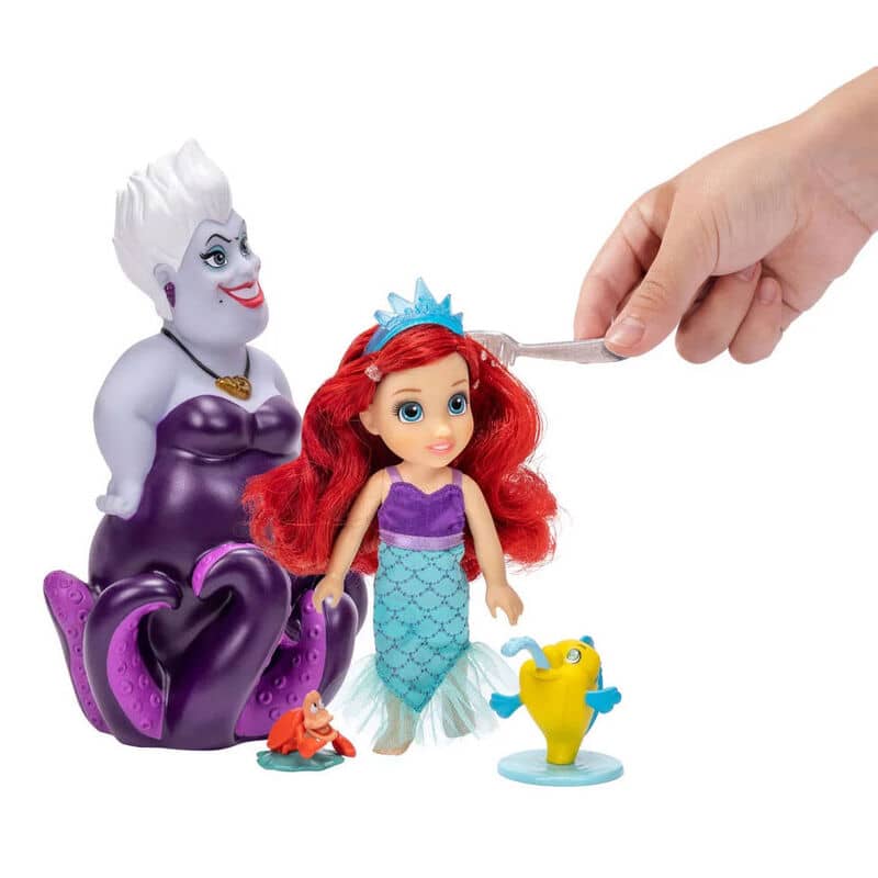 Muñeca Ariel + Ursula La Sirenita Disney 15cm - Espadas y Más