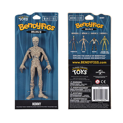 Mini Figura Mummy - Toyllectible Bendyfigs - Universal NN1181 - Espadas y Más