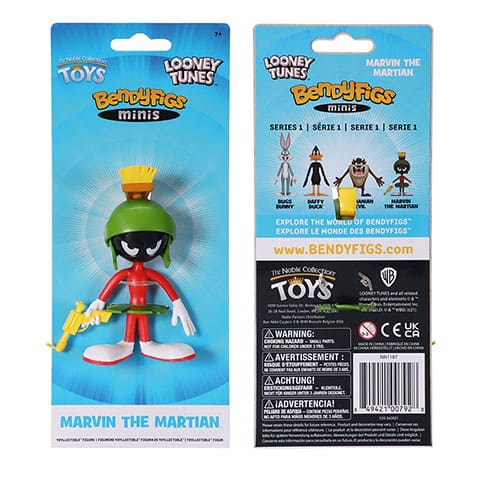 Marvin the Martian - mini Figura Toyllectible Bendyfigs - Looney Tunes NN1187 - Espadas y Más