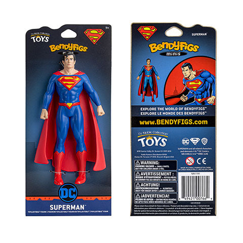 Mini Figura Superman - Toyllectible Bendyfigs - DC comics NN1191 - Espadas y Más