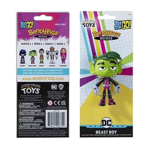 Figura Beast Boy - mini Bendyfigs - Teen Titans Go NN1199 - Espadas y Más