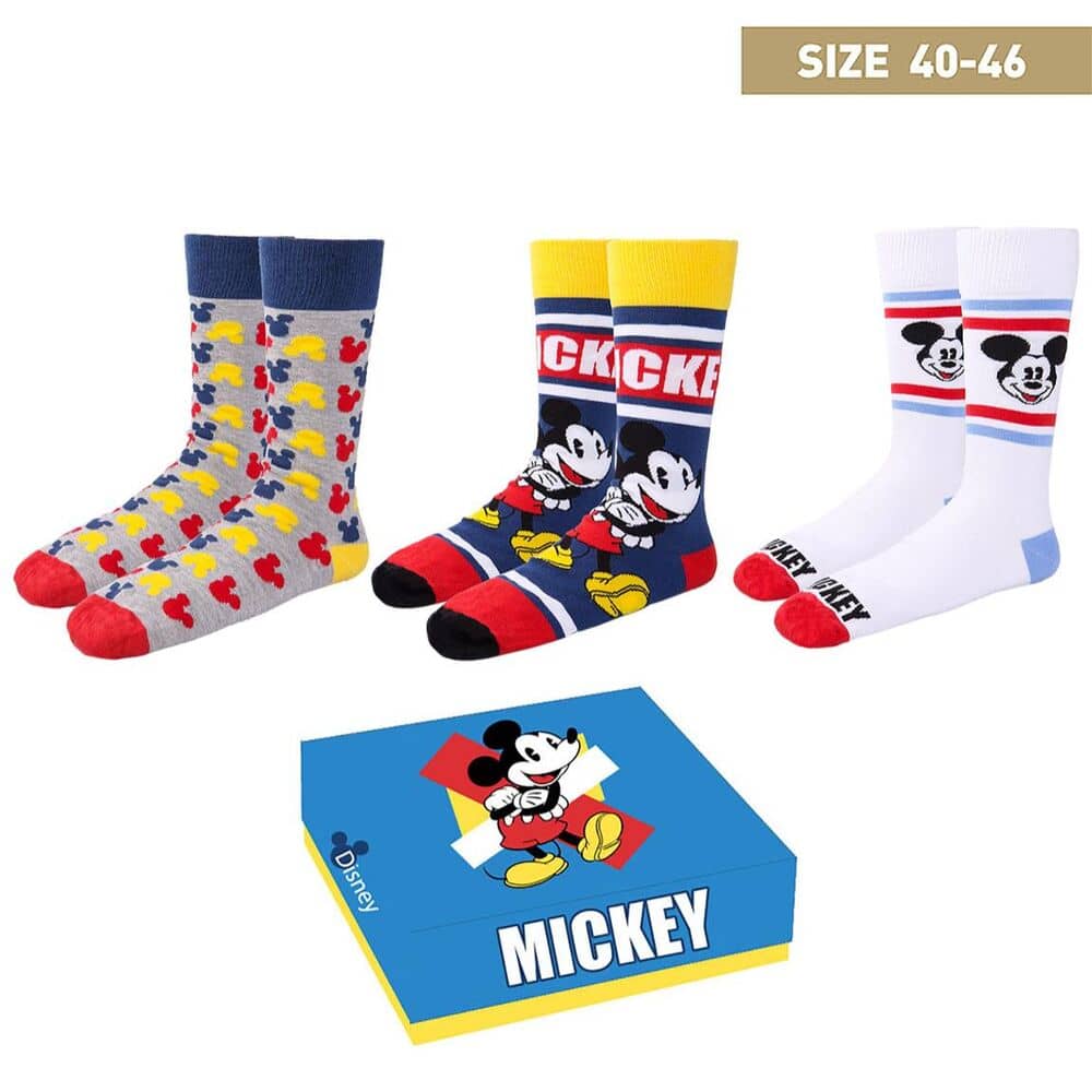 Pack 3 calcetines Mickey Disney - Espadas y Más