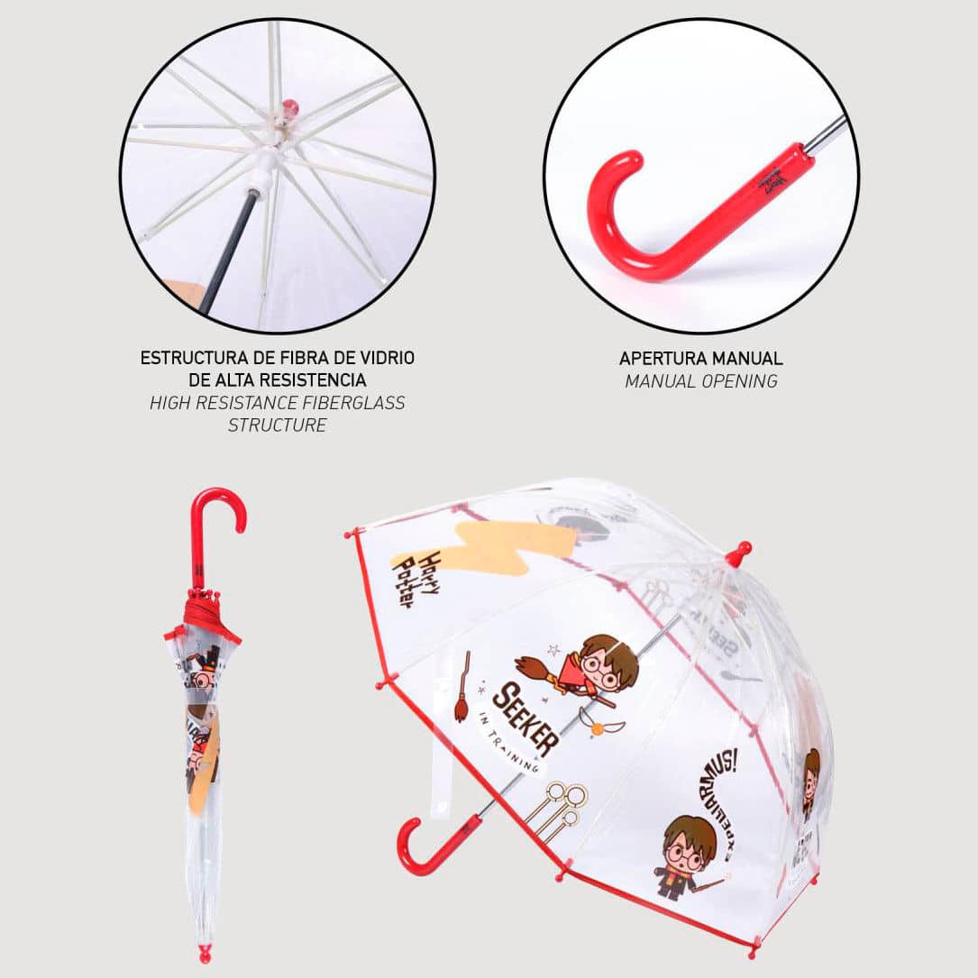 Paraguas manual burbuja Harry Potter 45cm - Espadas y Más