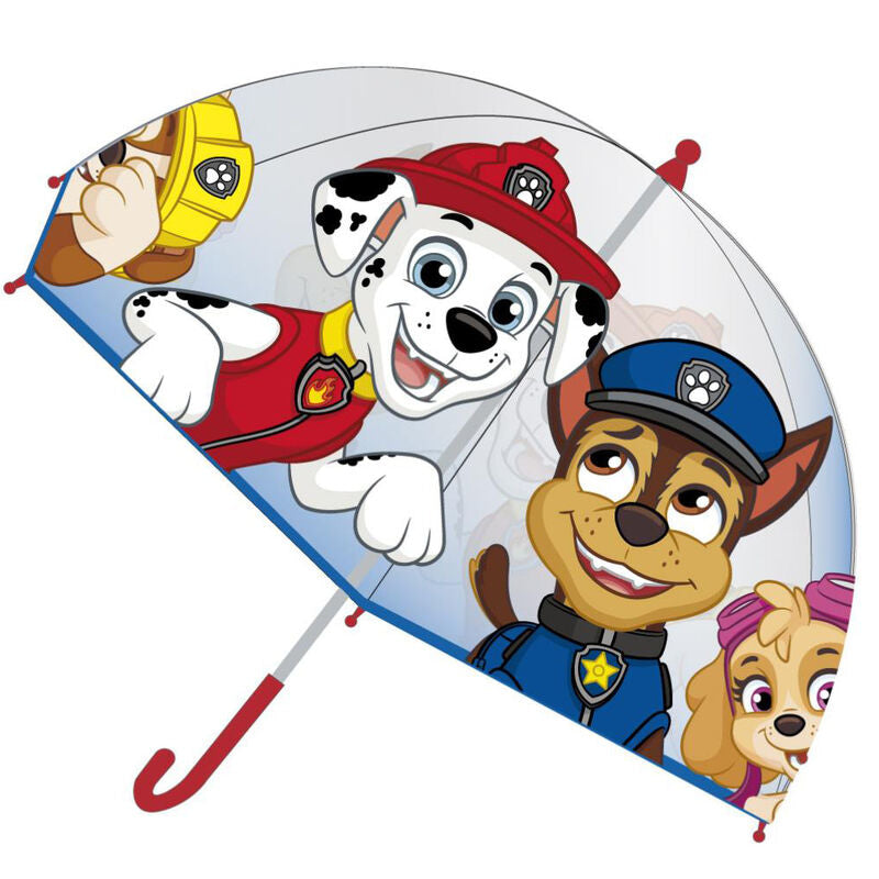 Paraguas manual burbuja Patrulla Canina Paw Patrol 45cm - Espadas y Más