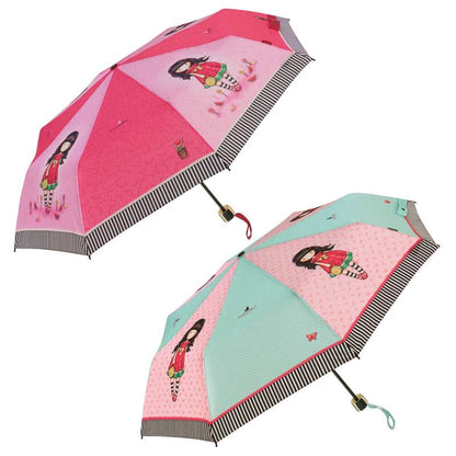 Paraguas plegable manual Every Summer Has a Story Gorjuss surtido 54cm - Espadas y Más