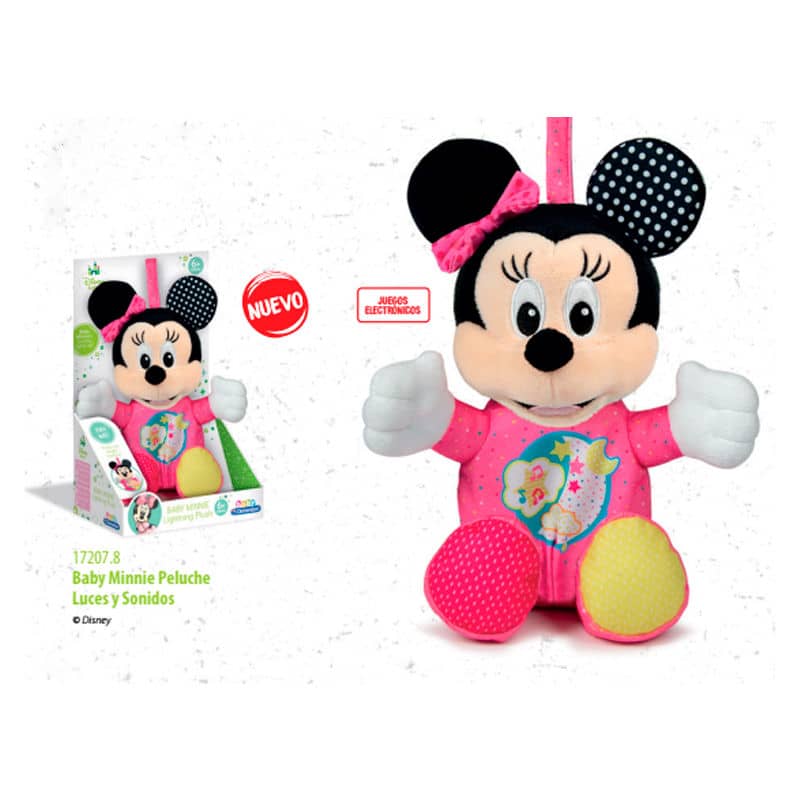 Peluche Baby Minnie Disney luz y sonido - Espadas y Más