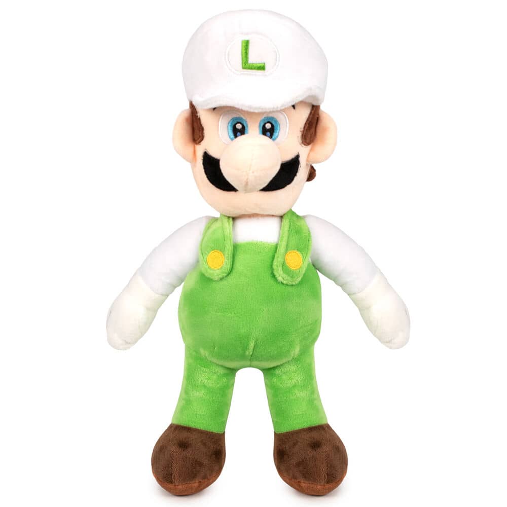 Peluche Luigi Azul Super Mario Bros soft 35cm - Espadas y Más