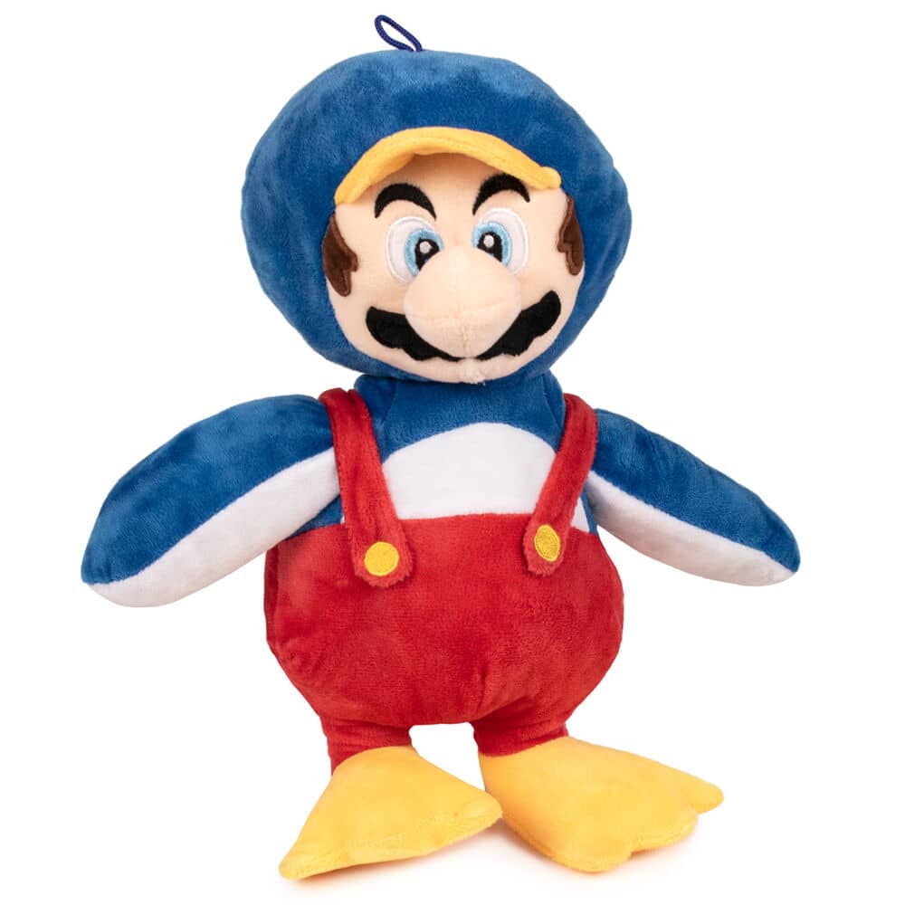 Blue Luigi plush Super Mario Bros soft 35cm