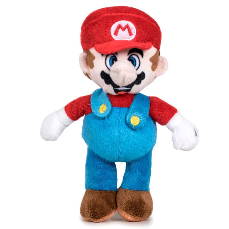 Peluche Mario Super Mario Bros Nintendo soft 18cm - Espadas y Más