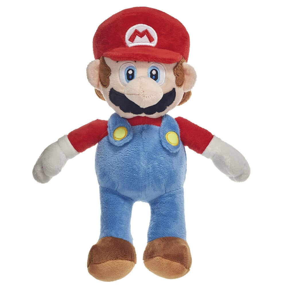 Blue Luigi plush Super Mario Bros soft 35cm