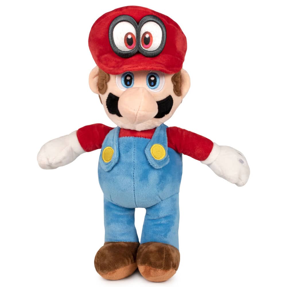 Peluche Luigi Azul Super Mario Bros soft 35cm - Espadas y Más