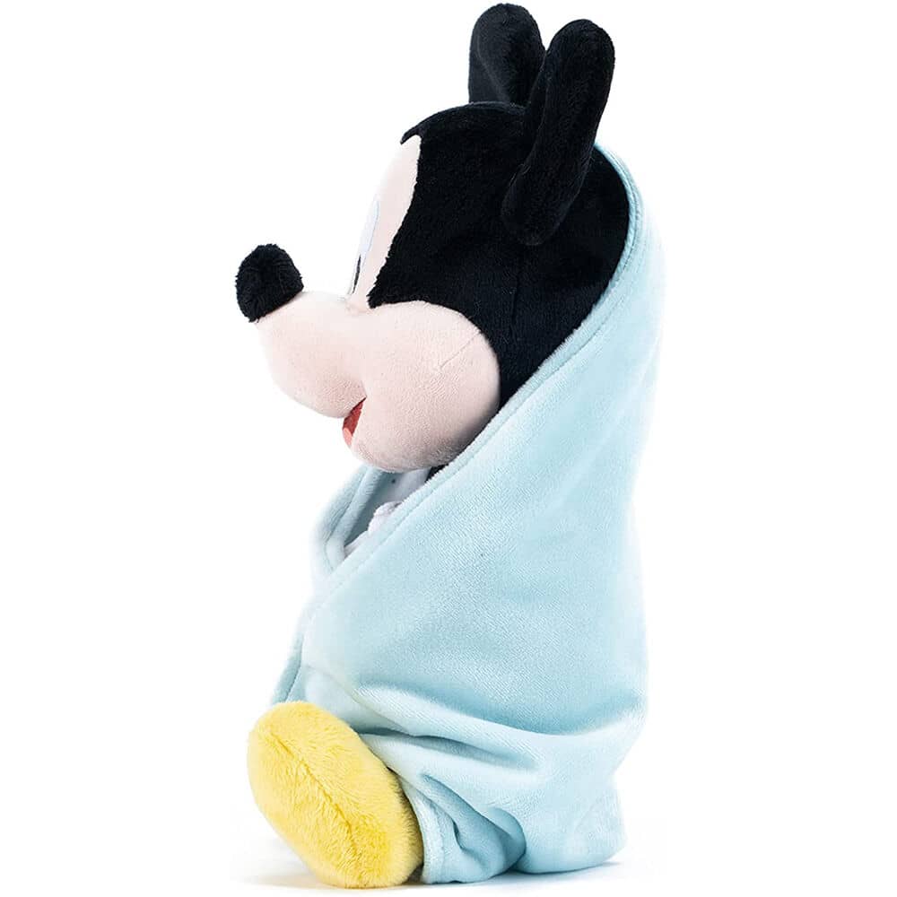 Disney Mickey Mouse Plush Toy with Blanket 25cm