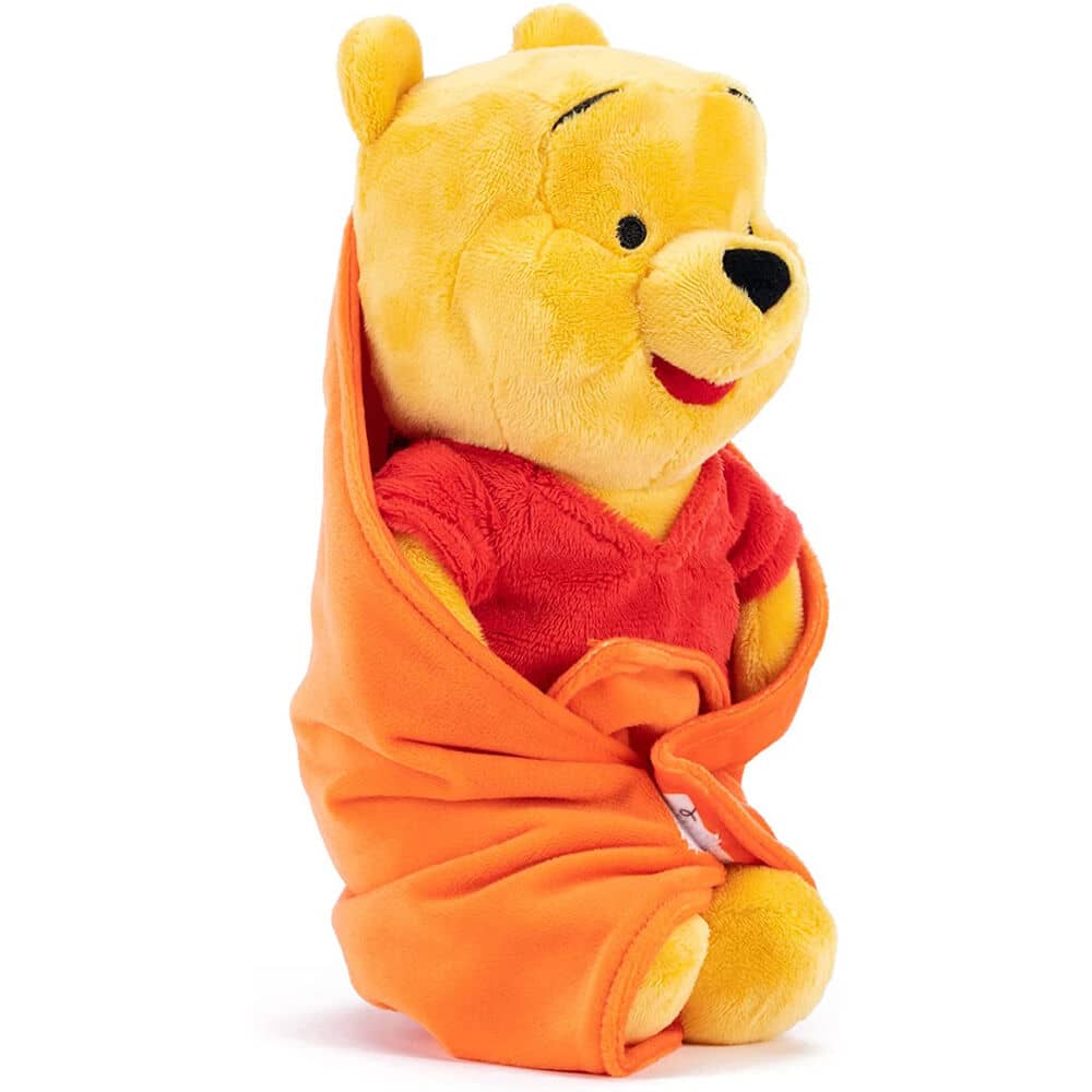 Ursinho Winnie The Pooh Disney Pelúcia com Cobertor 25cm