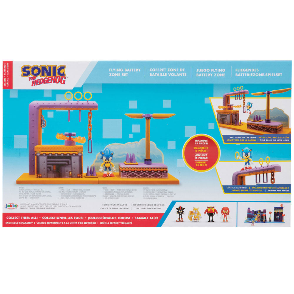 Playset Flying Battery Zoneonic Sonic The Hedgehog 6cm - Espadas y Más