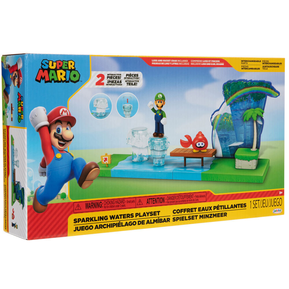 Playset Sparkling Waters Super Mario Bros 6cm - Espadas y Más