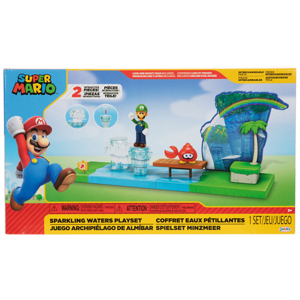 Playset Sparkling Waters Super Mario Bros 6cm - Espadas y Más